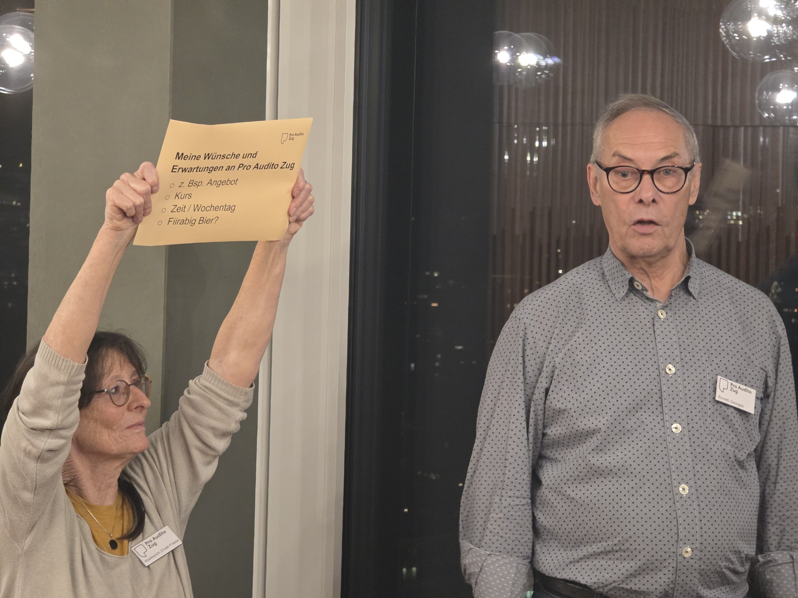 Neumitglieder-Anlass des Vereins Pro Audito Zug
